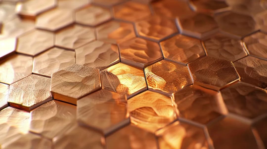 Dlaczego mozaika miedziana heksagon jest hitem w aranżacji wnętrz?