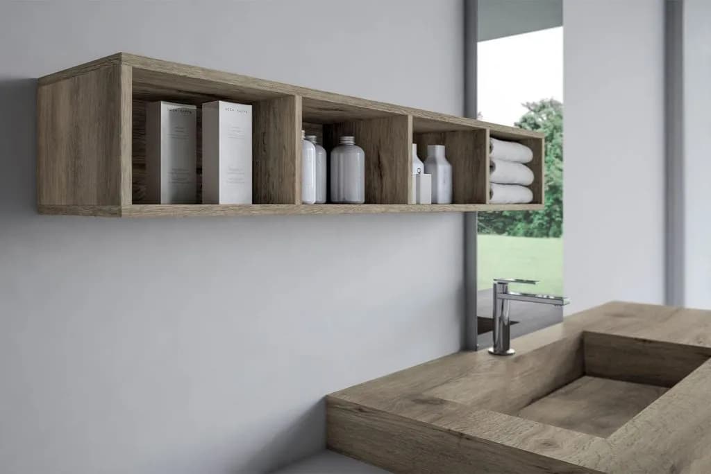 At draw attention - Wooden furniture for the bathroom